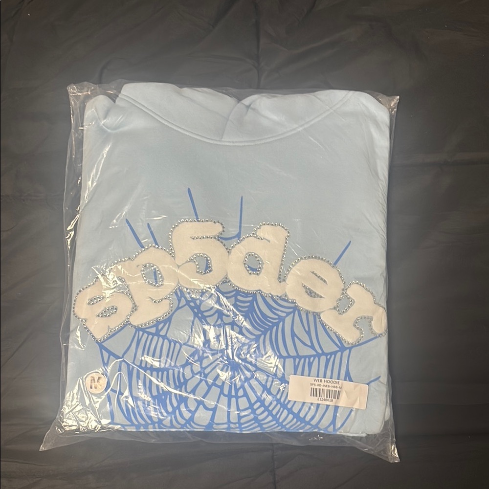 Baby Blue spider hoodie
